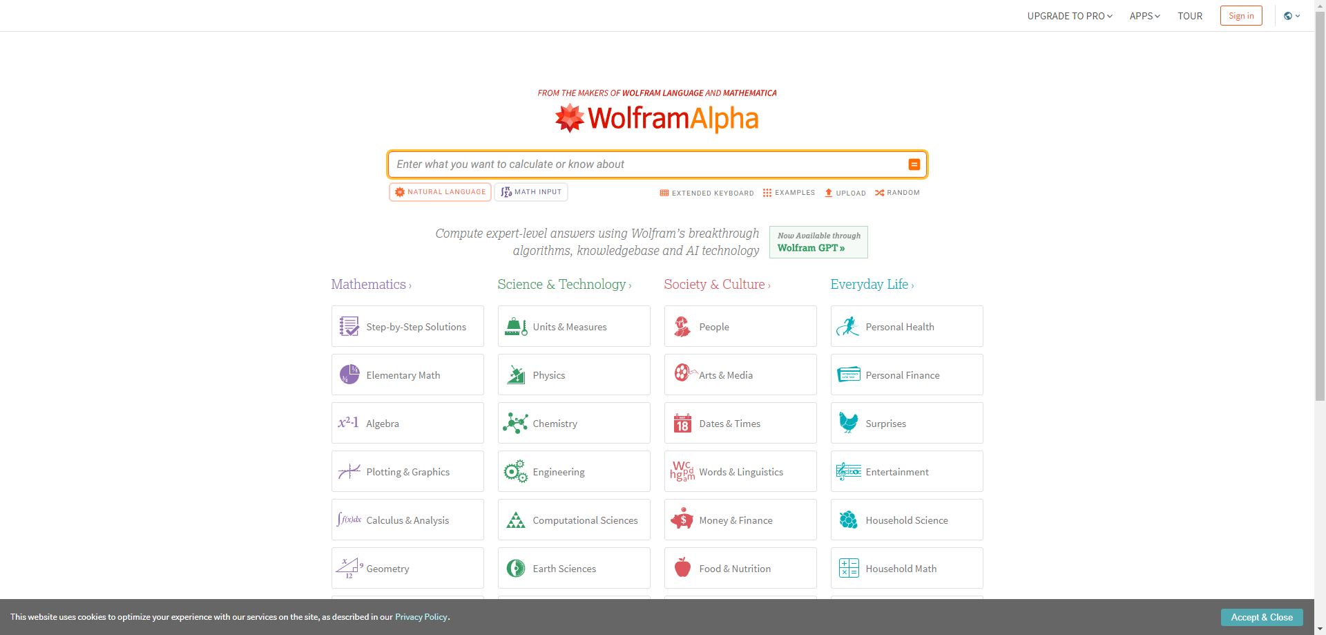 WolframAlpha